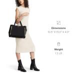 TUMI Voyageur Valetta Medium Tote - Black/Gold