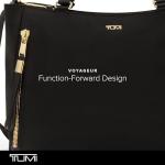 TUMI Voyageur Valetta Medium Tote - Black/Gold
