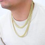 Nuragold 10k Yellow Gold 9mm Cuban Link Chain