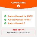 WC HeadbandZ Maxwell - Upgraded Silicone Headband for Audeze Maxwell by Wicked Cushions - Enhanced Flexibility, Comfort, and Style with Matching Earpad Designs| Black