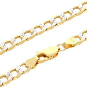 Nuragold 10k Yellow Gold Curb Link Pendant Necklace
