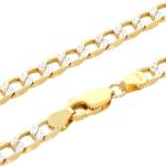 Nuragold 10k Yellow Gold Curb Link Pendant Necklace