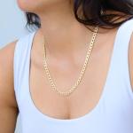 Nuragold 10k Yellow Gold Curb Link Pendant Necklace