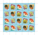 Coral Reefs Postcard Stamps 100 Pcs Sea Life