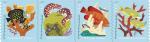 Coral Reefs Postcard Stamps 100 Pcs Sea Life