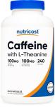 Nutricost Caffeine & L-Theanine Capsules, 240 Servings