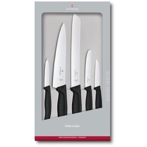 Victorinox Swiss Classic 5-Piece Kitchen Knife Set - Black