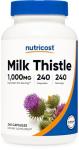 Nutricost Milk Thistle Capsules, 240ct - 1000mg Equivalent