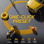 WARWOLF 160PSI Tire Inflator Portable Air Compressor - Electric Air Pump for Car Tires: SUV, Light Truck, Motorcycle, Bike, with Auto Shut-Off, Digital Gauge, 12V Car Adapter, LED Light