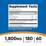 Nutricost Glucomannan Capsules - Natural Fiber, Non-GMO, Gluten-Free