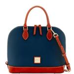 Midnight Blue Dooney & Bourke Pebble Grain Satchel