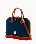 Midnight Blue Dooney & Bourke Pebble Grain Satchel