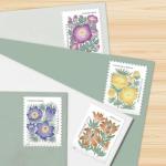 Mountain Flora Wedding Stamps: 100 First Class