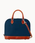 Midnight Blue Dooney & Bourke Pebble Grain Satchel