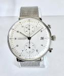 Junghans Max Bill Chronoscope 40mm Silver Stainless Steel Strap Men's Wristwatch