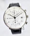 Junghans Max Bill Chronoscope 40mm Silver Stainless Steel Strap Men's Wristwatch