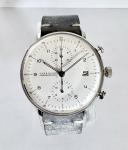 Junghans Max Bill Chronoscope 40mm Silver Stainless Steel Strap Men's Wristwatch