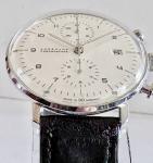 Junghans Max Bill Chronoscope 40mm Silver Stainless Steel Strap Men's Wristwatch
