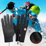 Heated Gloves for Men Women, Touchscreen Winter Warm Gloves for Cold Weather Work USB Powered, Electric Heating Mittens Waterproof Windproof Thermal Warm Winter Gifts for Skiing Cycling (Black M)