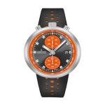 JUNGHANS 1972 Competition Watch – 45mm Automatic Chronograph Watch for Men, Automatic Movement, Stainless Steel Case, Leather Strap (27/4203.00) – Anthracite Dial