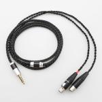 Tirstrup HiFi 7n OCC Silver Plated Headphone Replacement Audio Upgrade Cable for Audeze LCD-2, LCD-3, LCD-4, LCD-X, LCD-XC, MM-500 (B16LCD4.4)