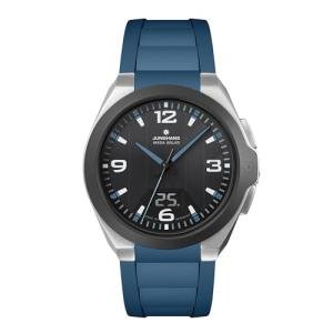 JUNGHANS Spektrum Mega Solar Watch – 41mm Solar-Powered Radio-Controlled Watch for Men, Quartz Movement, Stainless Steel & Ceramic Case, Silicone Strap (18/1527.00) – Black Dial