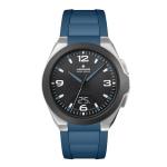 JUNGHANS Spektrum Mega Solar Watch – 41mm Solar-Powered Radio-Controlled Watch for Men, Quartz Movement, Stainless Steel & Ceramic Case, Silicone Strap (18/1527.00) – Black Dial