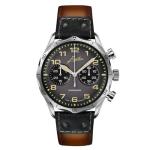 JUNGHANS Pilot Chronoscope Watch Matt Dark Grey