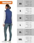 TRISTEAFF Womens Heated Vest With Battery Pack Included, Slim Fit Lightweight Quilted Warming Heating Vests For Women, Rechargeable Electric Down Puffer Gilet Jacket For Winter, Cycling