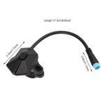 Pilipane On Off Push but ton Switch for Electric Bikes, Handlebar Switch forP850C Electric Bikes Speed Displays Panel Controller, Bikes Conversion 4 PIN Switch but ton Controller