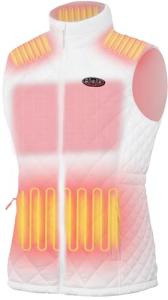 TRISTEAFF Heated Vest For Women, Womens Heating Vests With Battery Pack Included, Slim Fit Lightweight Warming Quilted Gilet, Rechargeable Electric Down Puffer Jacket For Winter, Cycling
