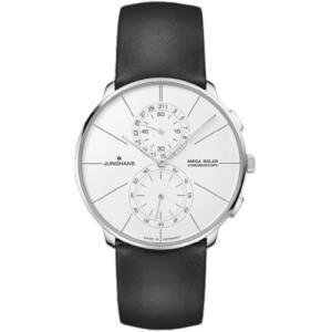 JUNGHANS Meister fein Chronoscope MEGA Solar | Black Leather Strap | Sapphire Crystal Glass | 40MM | 59/4200.00