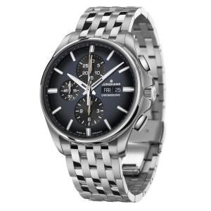 JUNGHANS Meister S Chronoscope English Date Watch | Stainless Steel Strap