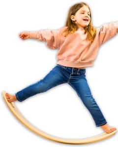 37" Wooden Kids Balance Wobble Board - Safe Fun