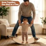 Wooden Balance Board for Kids, Natural Wobble Toy