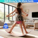 Wooden Balance Board for Kids, Natural Wobble Toy