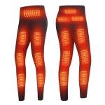 Heated Pants for Men Women, 16 Zones Electric Heating Long Johns Thermal Underwear Legging for Hunting, Motorcycle,M,Women