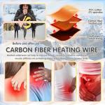 Heated Pants for Men Women, 16 Zones Electric Heating Long Johns Thermal Underwear Legging for Hunting, Motorcycle,M,Women