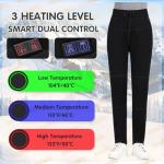Heated Pants for Men Women, 16 Zones Electric Heating Long Johns Thermal Underwear Legging for Hunting, Motorcycle,M,Women