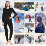 Heated Pants for Men Women, 16 Zones Electric Heating Long Johns Thermal Underwear Legging for Hunting, Motorcycle,M,Women
