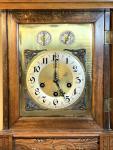 ANTIQUE JUNGHANS WESTMINSTER CHIME MANTEL CLOCK RUNNING CONDITION 1907 CHERRY?
