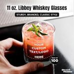 Personalized Libbey Whiskey Glasses - Set of 100