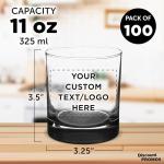 Personalized Libbey Whiskey Glasses - Set of 100