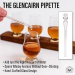 VIP Crystal Bourbon Glass Flight Set with Oak Barrel Stave