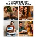 VIP Crystal Bourbon Glass Flight Set with Oak Barrel Stave