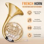 French Horn in B Flat Key - Gold Lacquer