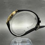 Junghans Watch Men 32mm Cream Dial Gold Tone Date Round 0W-J-1005M New Battery