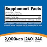 Nutricost Vitamin B12 2000mcg - 240 Capsules
