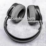 TRANSTEK Replacement Earpads Compatible with Audeze Maxwell Headphones, Maxwell Replacement Ear Cushion, Thickness and Noise Isolation Foam (Grey Fabric)