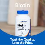 Nutricost Biotin 10,000mcg Vitamin Supplement, 240 Capsules - VIP Smart Shopper